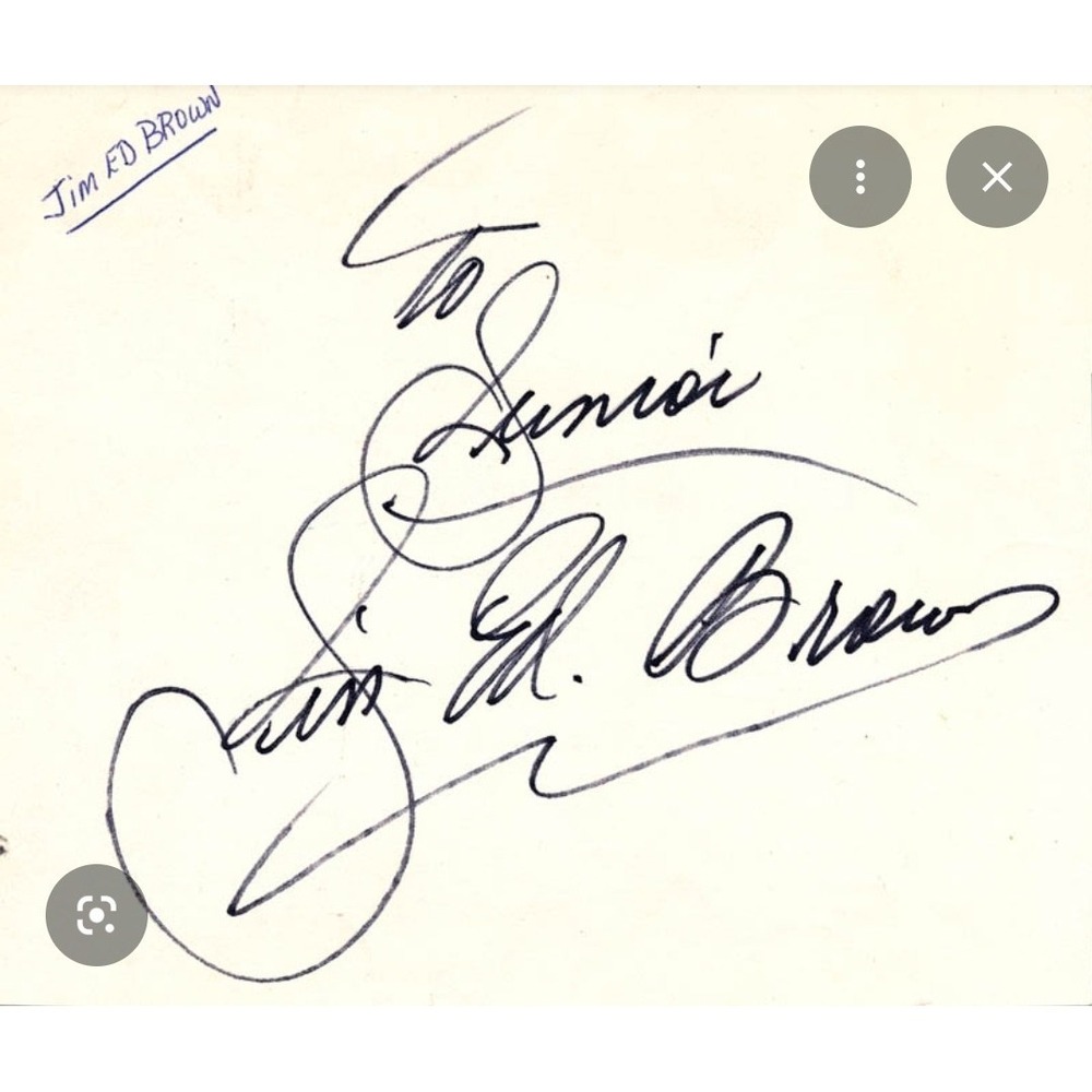 1950s Vintage Fur Coat James Hirsch Jim Ed Brown Autograph Rare Grand Ole Opry - Picture 10 of 16